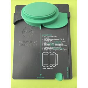 We R Memory Keepers Pillow Box Punch Board Papercrafts Craft Box Party Favor NEW